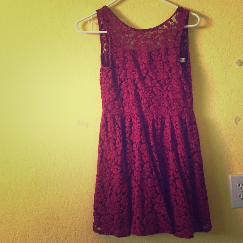 Red rose Abercrombie Kids dress